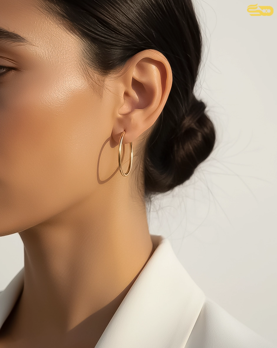 گوشواره حلقه ای سلنا