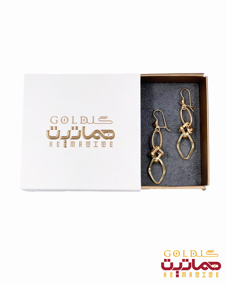 گوشواره آویز هندسی 