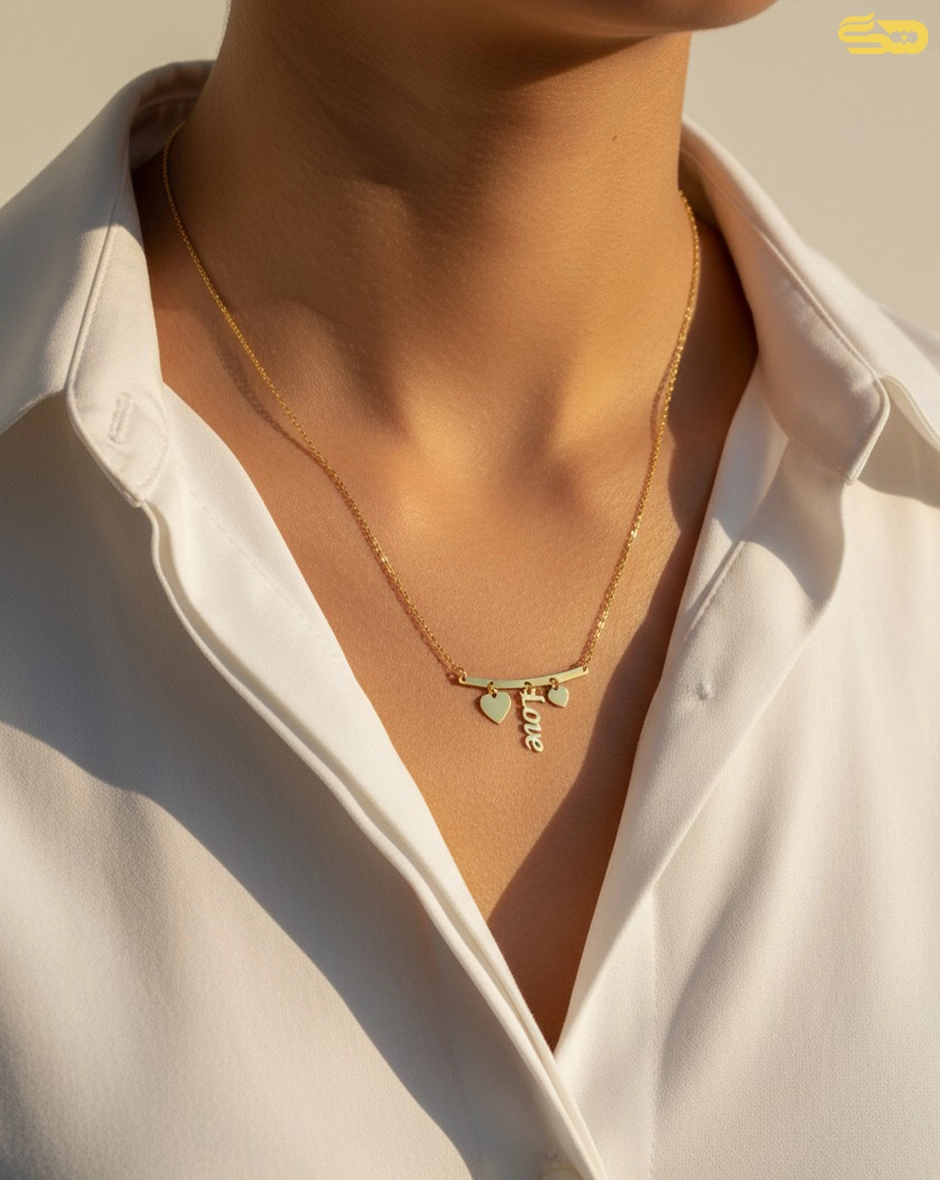 گردنبند love قلب 