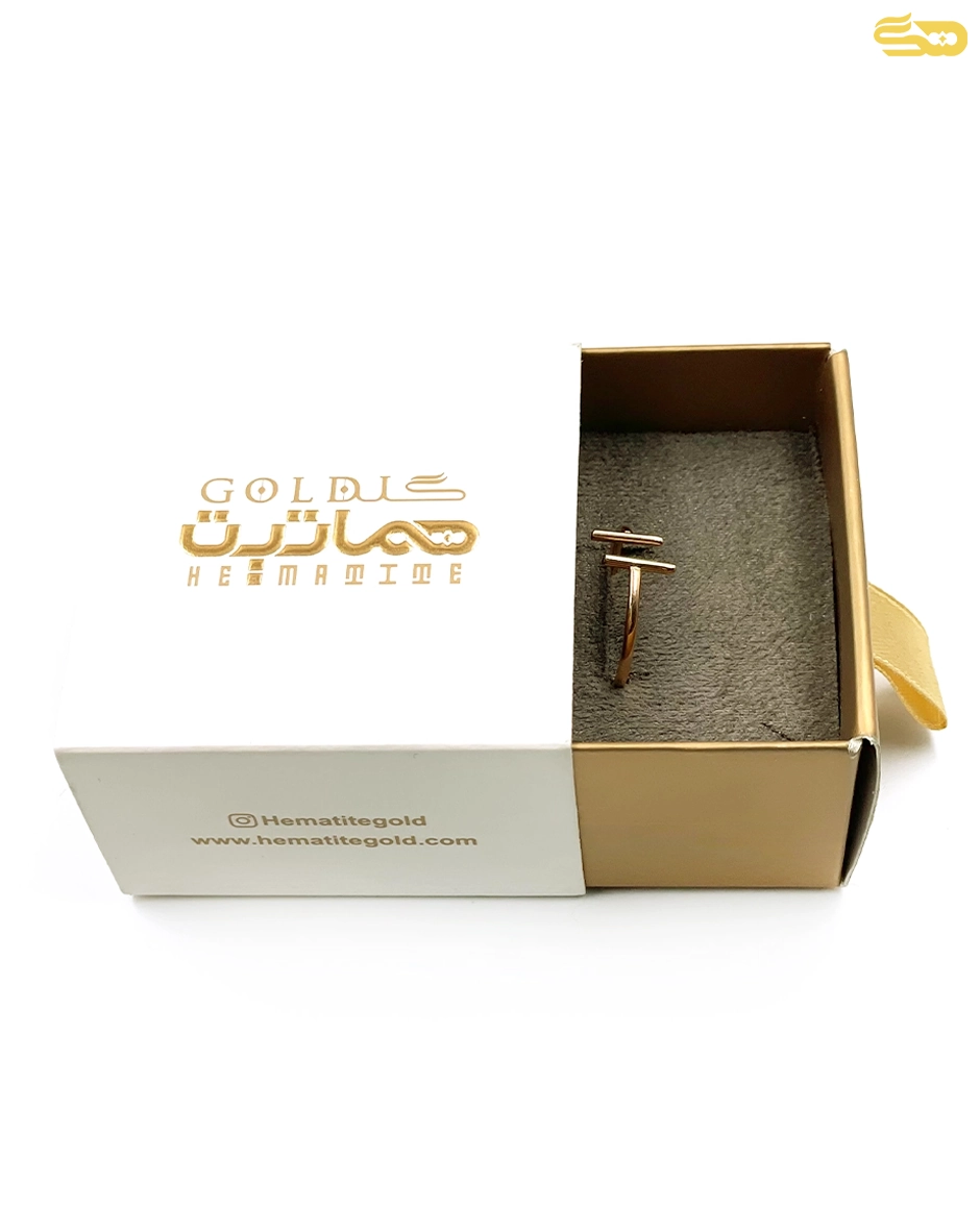 انگشتر مینیمال خطی 