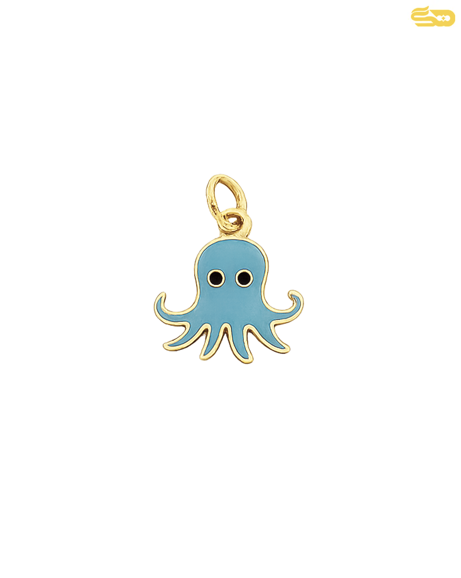 پلاک میناکاری هشت پا آبی 136905