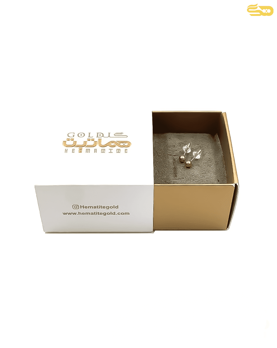 گوشواره میخی توپی