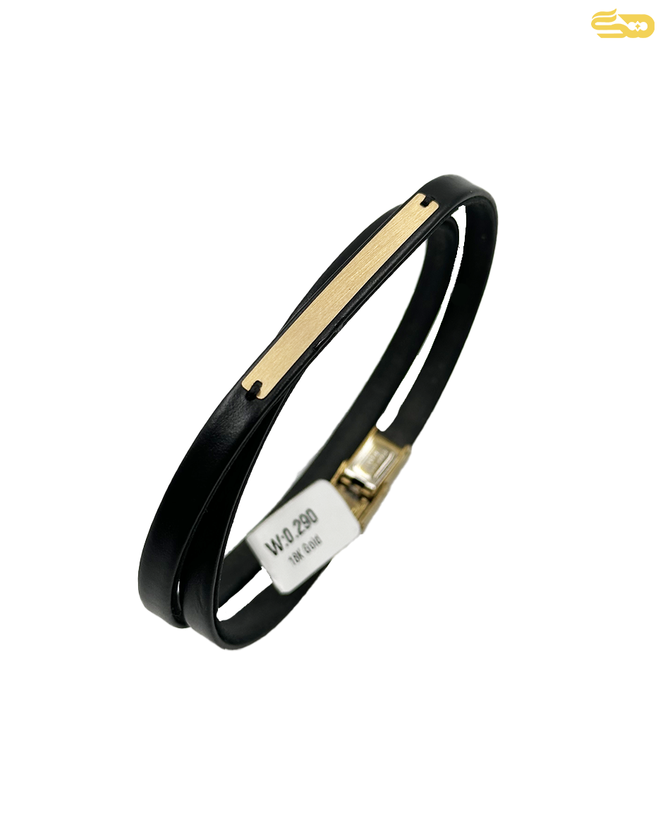 دستبند چرم دوبند 136699