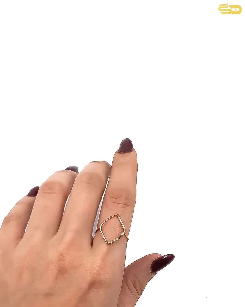 انگشتر مینیمال لوزی 