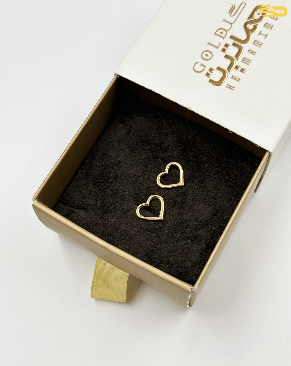 گوشواره میخی قلبی