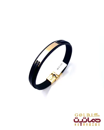 دستبند ورقه ای مشکی