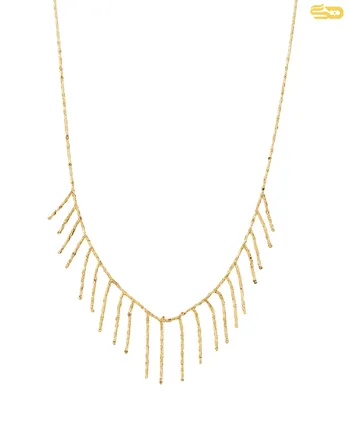 گردنبند پولکی شرابه ای