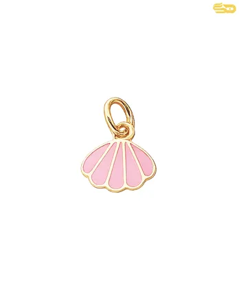 پلاک میناکاری صدف صورتی