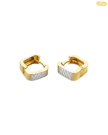 گوشواره امگا  مربعی