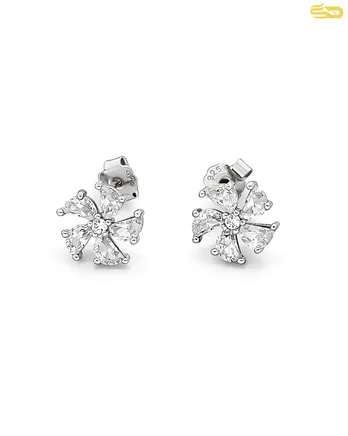 گوشواره نقره جینا