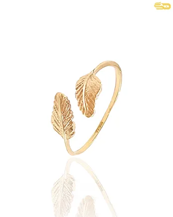 انگشتر مینیمال برگی 