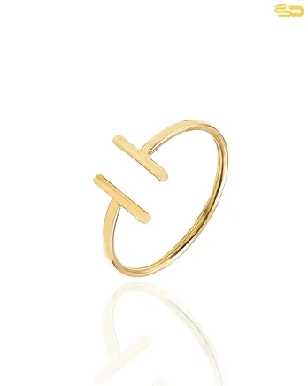 انگشتر مینیمال خطی 