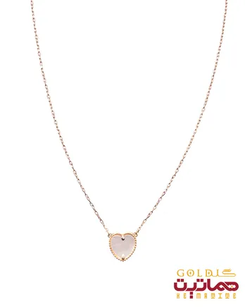 گردنبند قلب صدفی