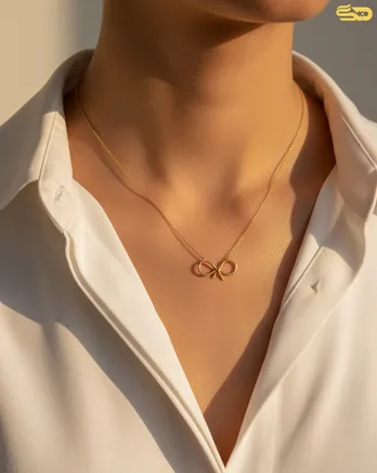 گردنبند  گلدن پاپیون