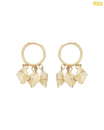 گوشواره حلقه‌ای سه لوذی