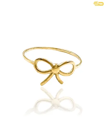 انگشتر مینیمال پاپیونی 