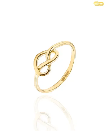 انگشتر مینیمال قلب پیچ