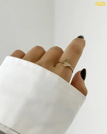 انگشتر پروانه مینیمال