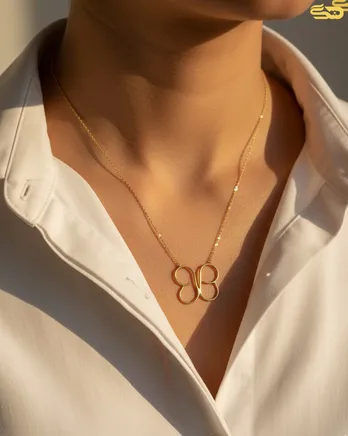 گردنبند رزگلد  شایلی