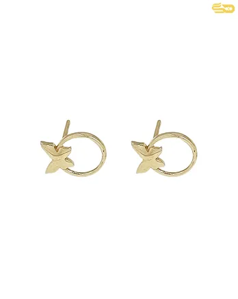 گوشواره میخی پروانه ای