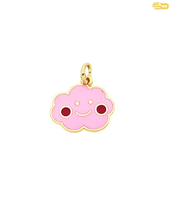 پلاک میناکاری ابر صورتی