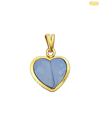 پلاک قلب سرمه ای