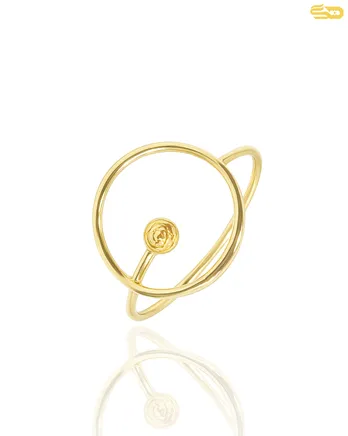 انگشتر مینیمال دایره و توپ