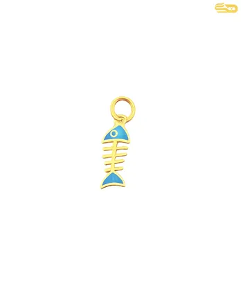 پلاک میناکاری ماهی آبی