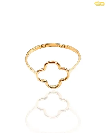 انگشتر مینیمال شبدر 