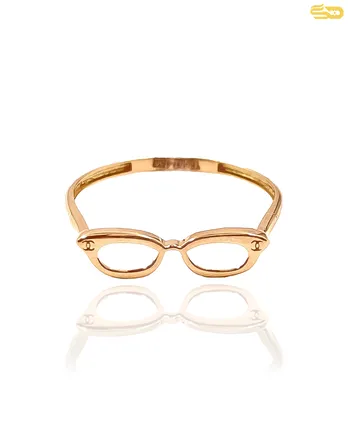 انگشتر مینیمال عینک گربه ای